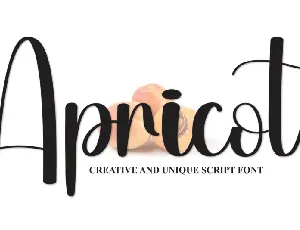 Apricot Script font