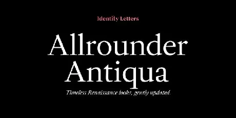 Allrounder Antiqua Family font