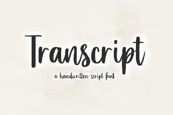 Transcript font