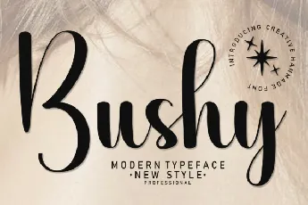 Bushy Script font