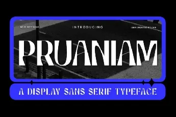 Pruaniam font