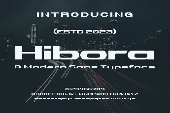 Hibora font