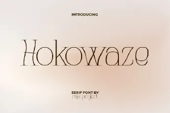 Hokowaze font