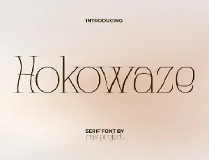 Hokowaze font