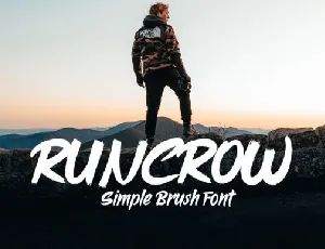 Runcrow Brush font