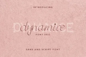 Dynamice Demo font