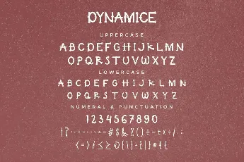 Dynamice Demo font