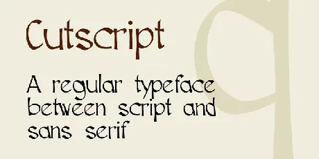 Cutscript font