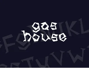 Gas House font