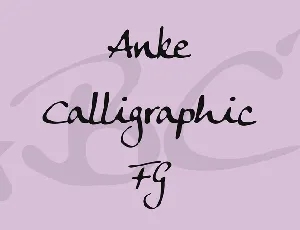 Anke Calligraphic FG font