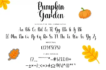 Pumpkin Garden font