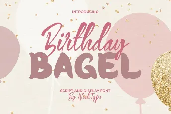 Birthday Bagel font