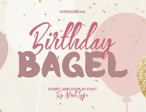 Birthday Bagel font