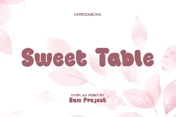 Sweet Table font