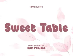 Sweet Table font