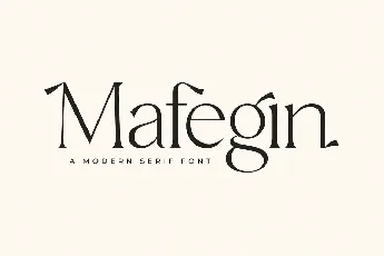 Mafegin font