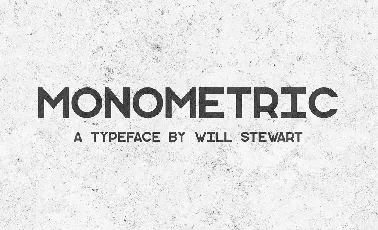 Monometric font