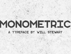 Monometric font