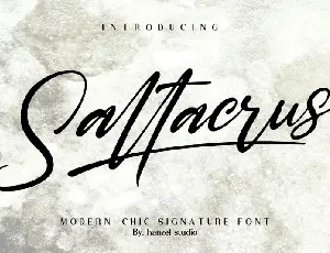 Saltacrus Script font