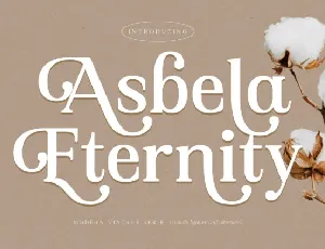 Asbela Eternity font