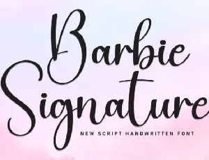 Barbie Signature font
