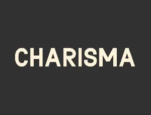 Charisma font