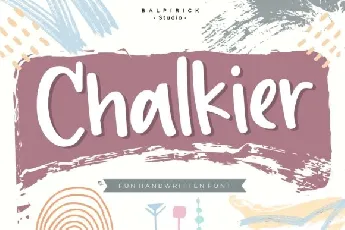 Chalkier Handwritten font