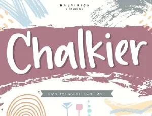 Chalkier Handwritten font