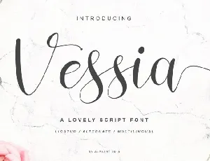 Vessia Script font