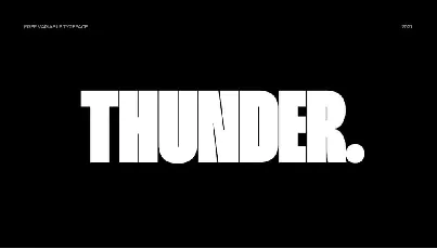 Thunder Family font