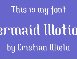 Mermaid-Motions font