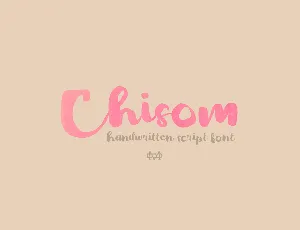 Chisom Demo font