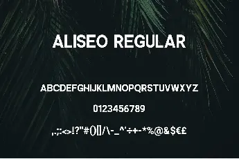 ALISEO font