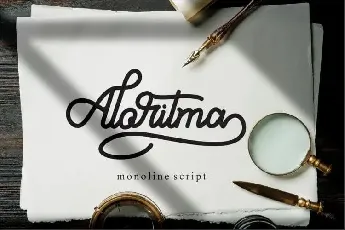 Aloritma Script font