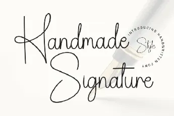 Handmade Signature font