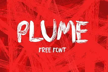 Plume Brush Free font