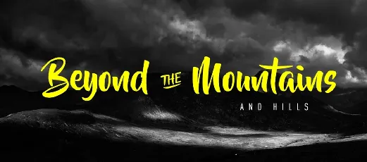 Beyond The Mountains Free font