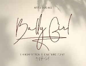 Bally Girl font