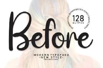 Before Script font