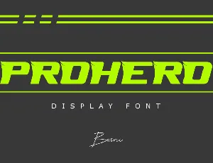 PROHERO font