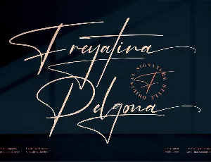 Freyatina Pelgona font