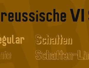 Preussische VI 9 font