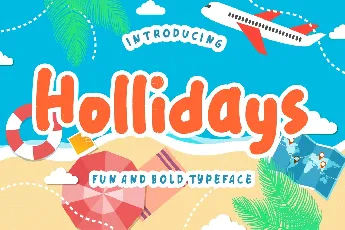 Hollidays font