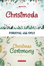 Christmeda font