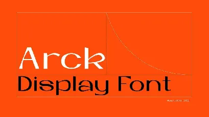 Arck font