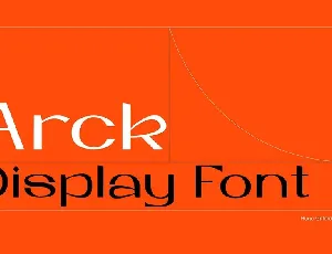 Arck font