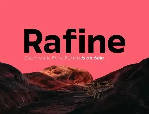 Rafine Family font