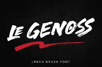 le Genoss Brush font