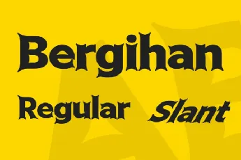 Bergihan font