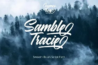 Samble Trice Brush font